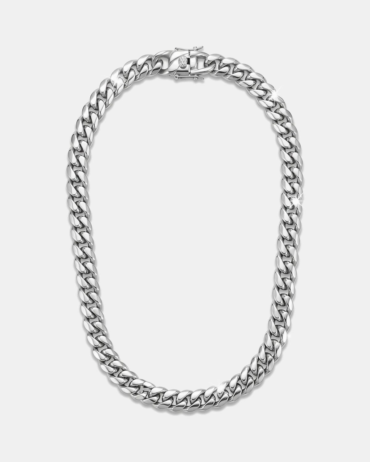 18K Cuban Link Chain 6mm White product