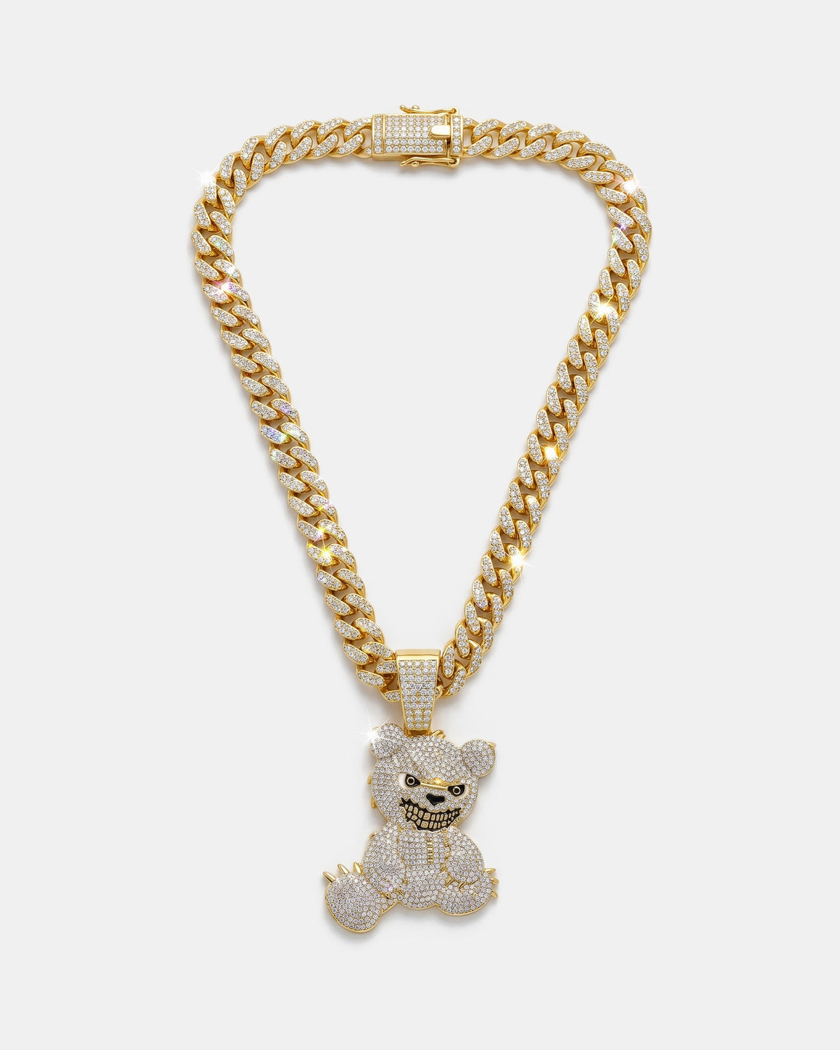 Bear Pendant Cuban Chain Gold product