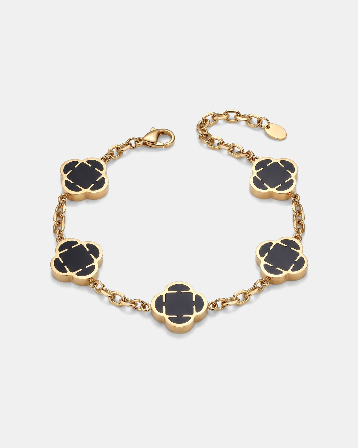 Clover Link Bracelet 16mm Black & Gold product
