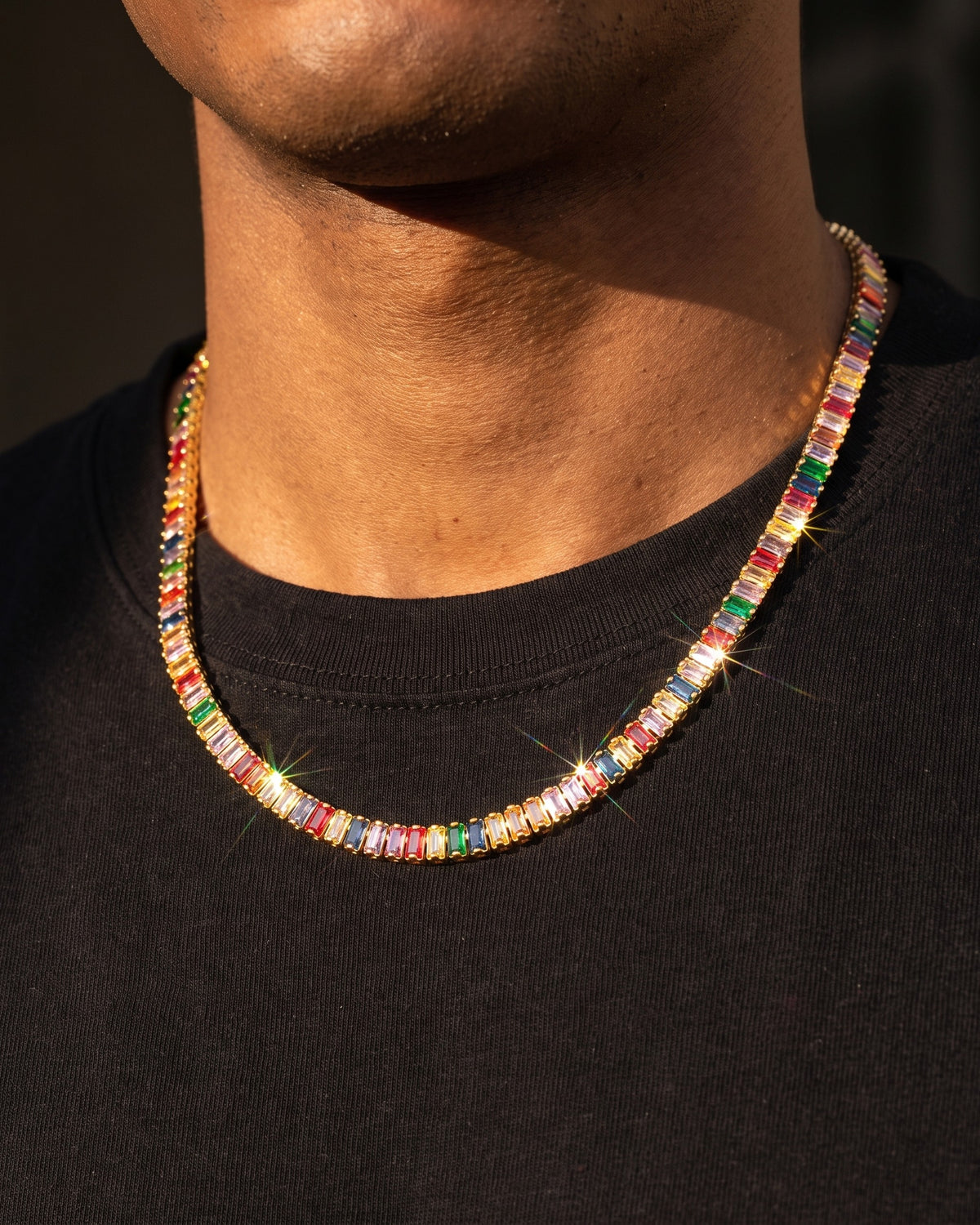Colorway Tennis Chain 4mm Gold worn