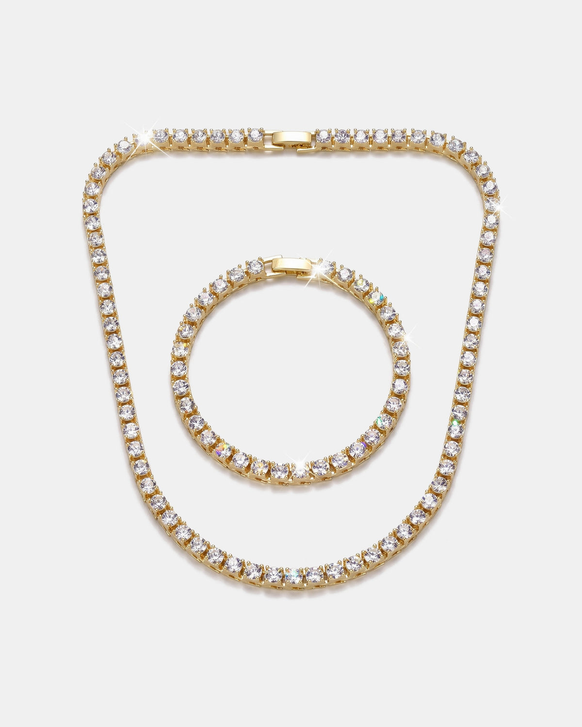 Tennis Set 4mm Gold product