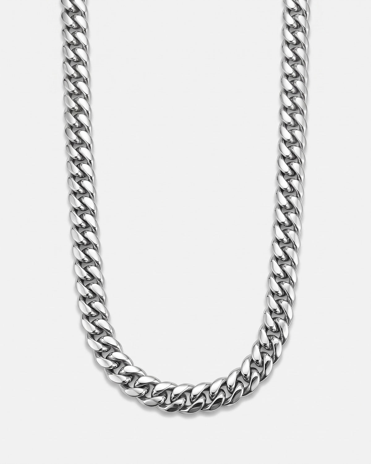 18K Cuban Link Chain 10mm White product