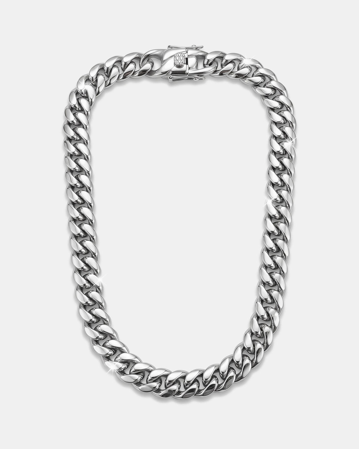 18K Cuban Link Chain 10mm White product