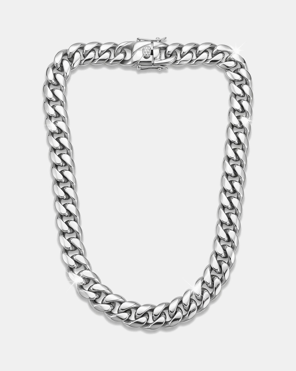 18K Cuban Link Chain 12mm White product