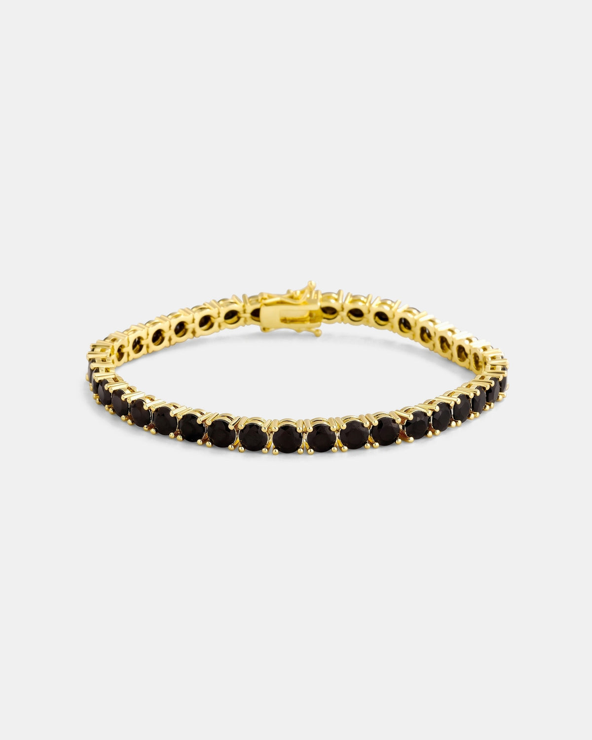Black Ice Tennis Bracelet Gold product