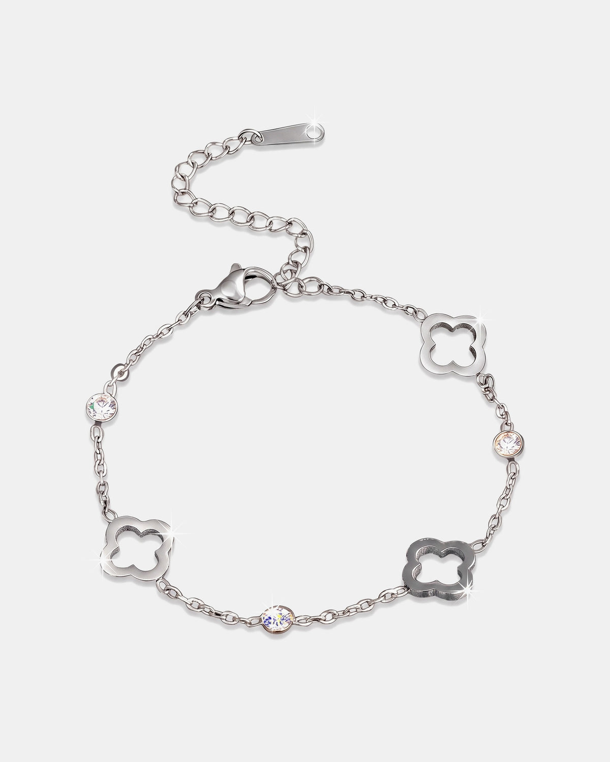 Clover Bracelet 10mm White product