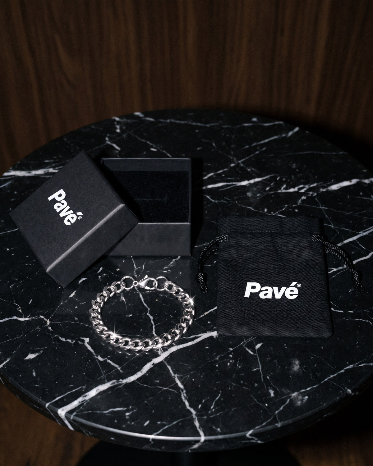 Cuban Link Bracelet 7mm White packaging