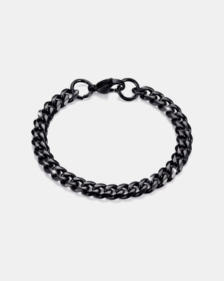 Cuban Link Gelang 5mm Hitam