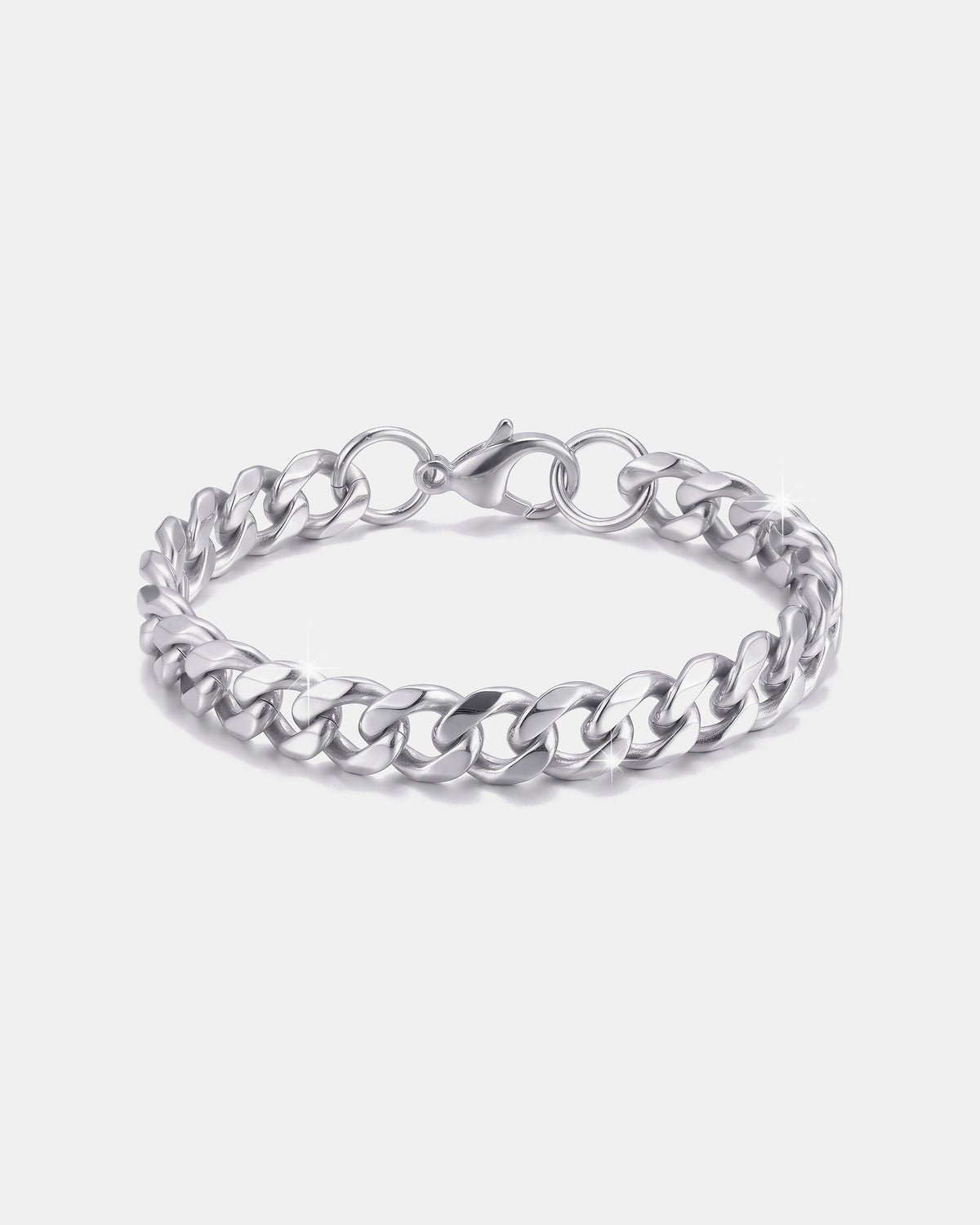 Cuban Link Bracelet 7mm White product