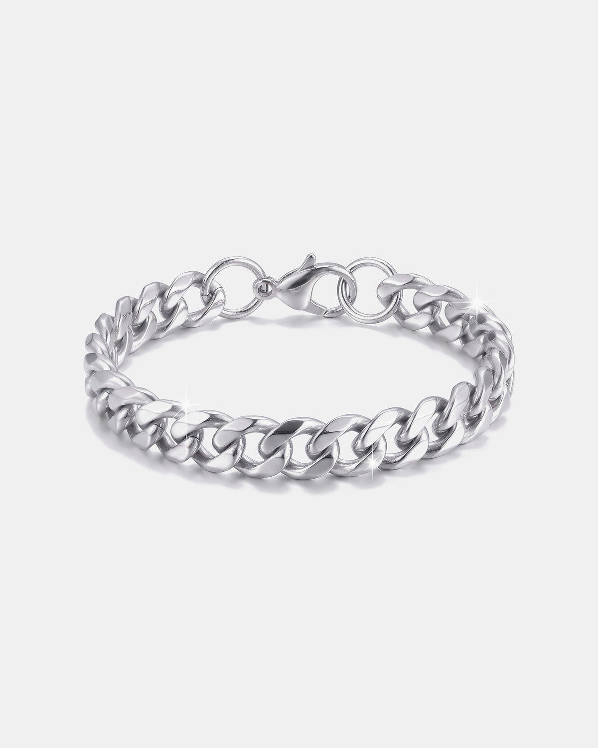 Cuban Link Bracelet 9mm White product