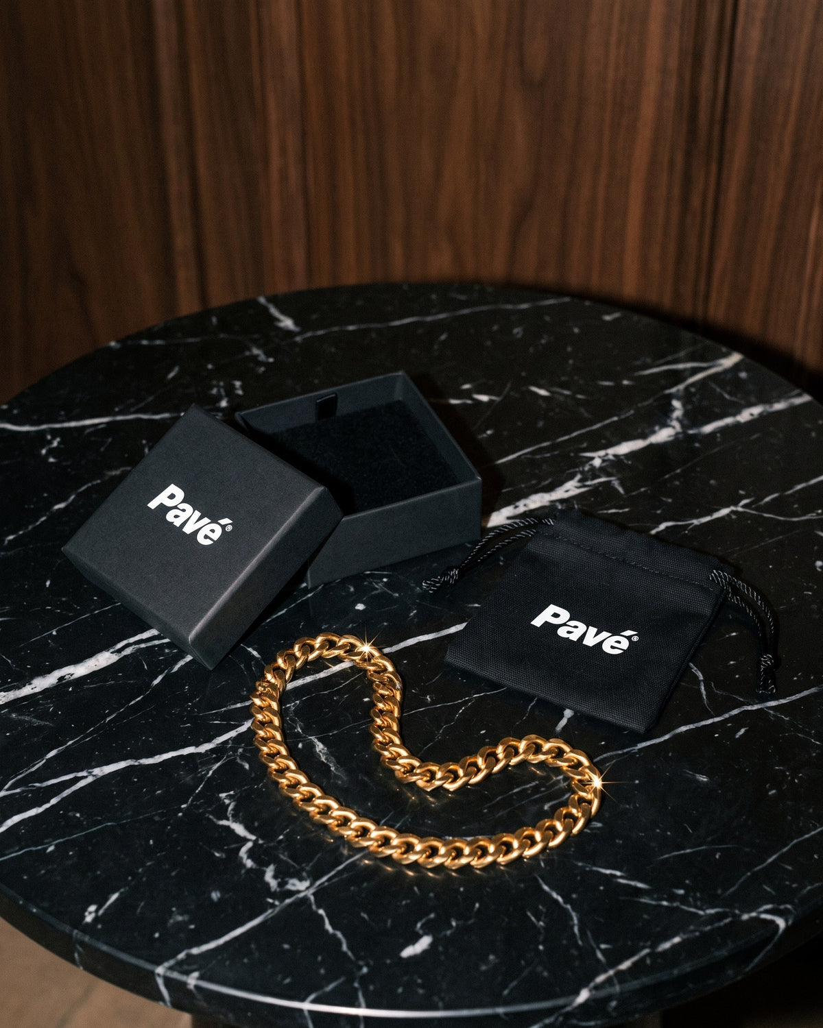 Cuban Link Chain 5mm Gold packaging