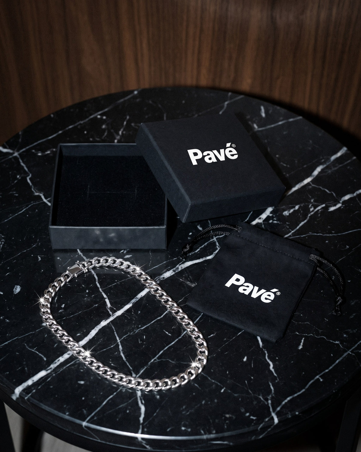 Cuban Link Chain 7mm White packaging