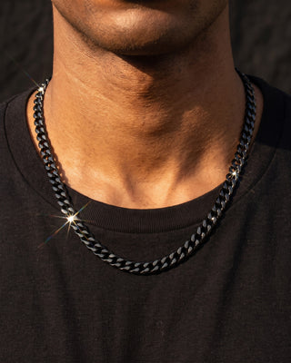 Cuban Link Chain 5mm Black