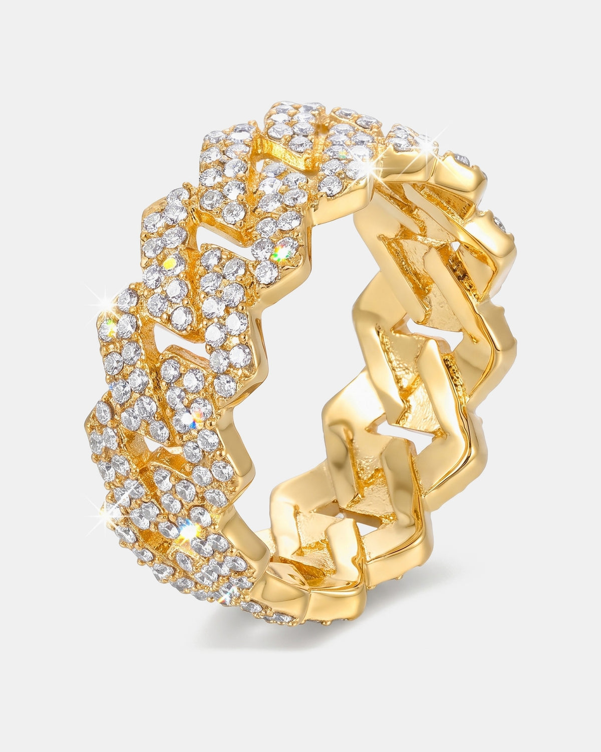 Cuban Link Ring 10mm Gold product