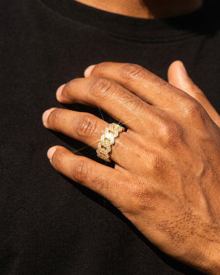 Cuban Link Ring 10mm Gold