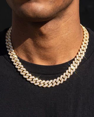 Iced Cuban Chain 14mm Gold