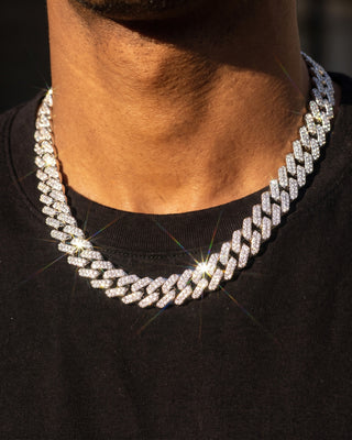 Iced Cuban Chain 14mm White
