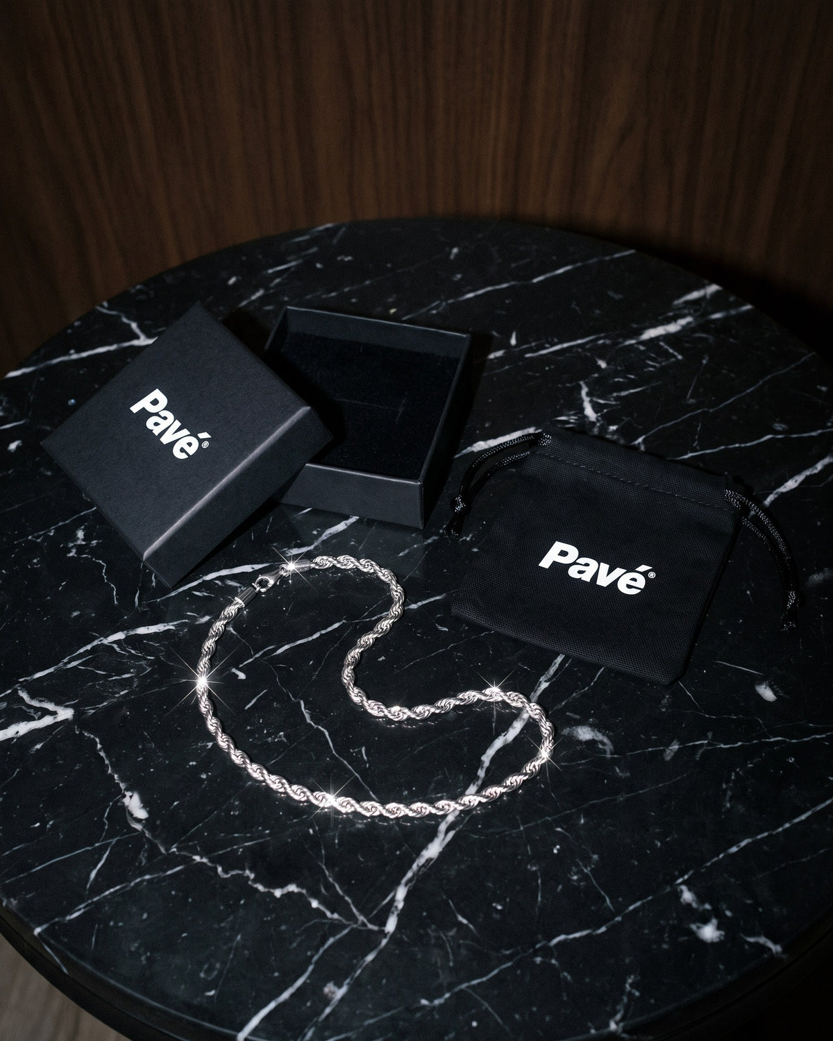 Rope Chain 3mm White packaging