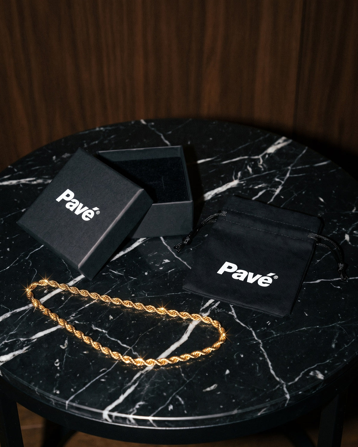 Rope Chain 5mm Gold packaging