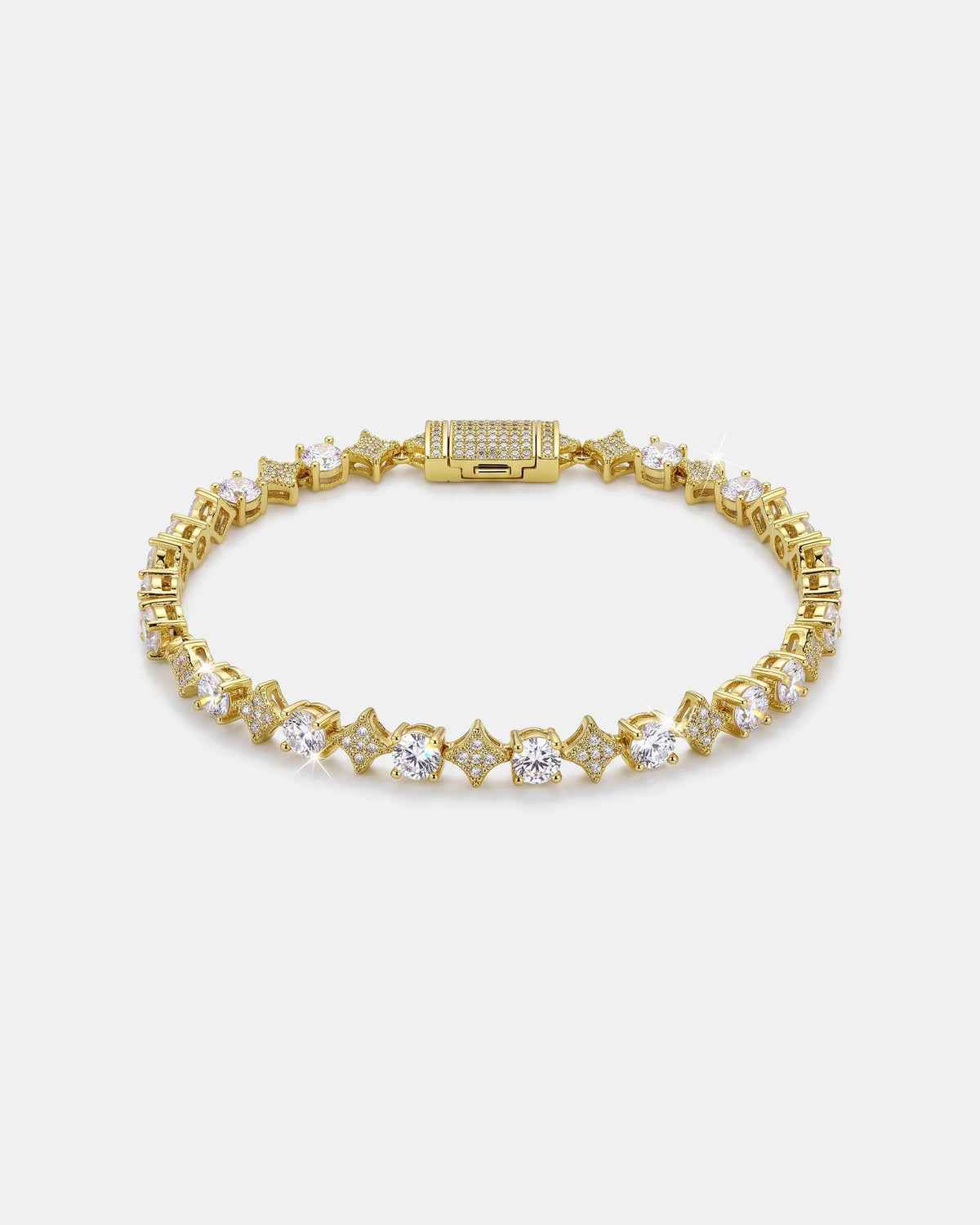 Star Tennis Bracelet 4mm Gold product