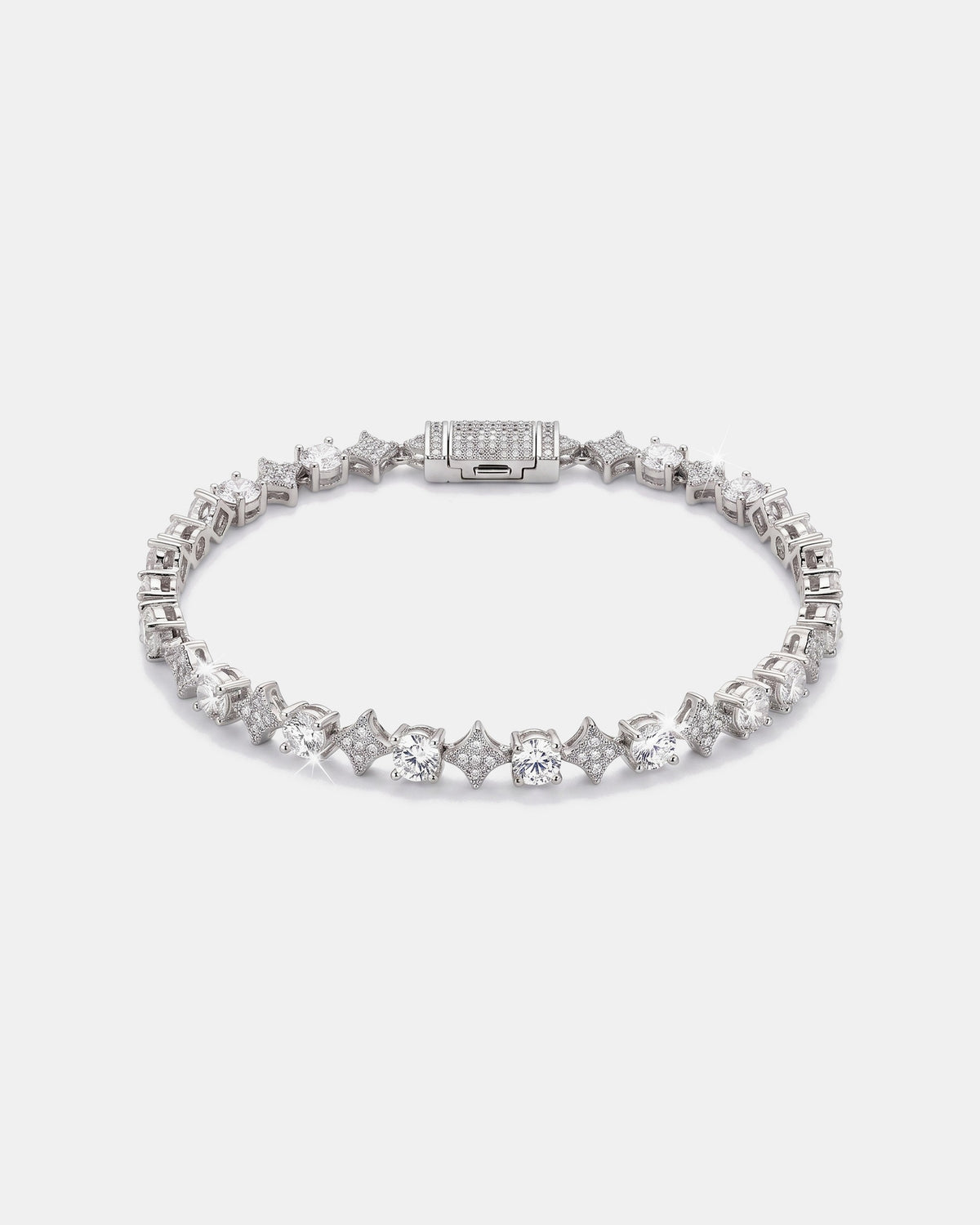 Star Tennis Bracelet 4mm White product