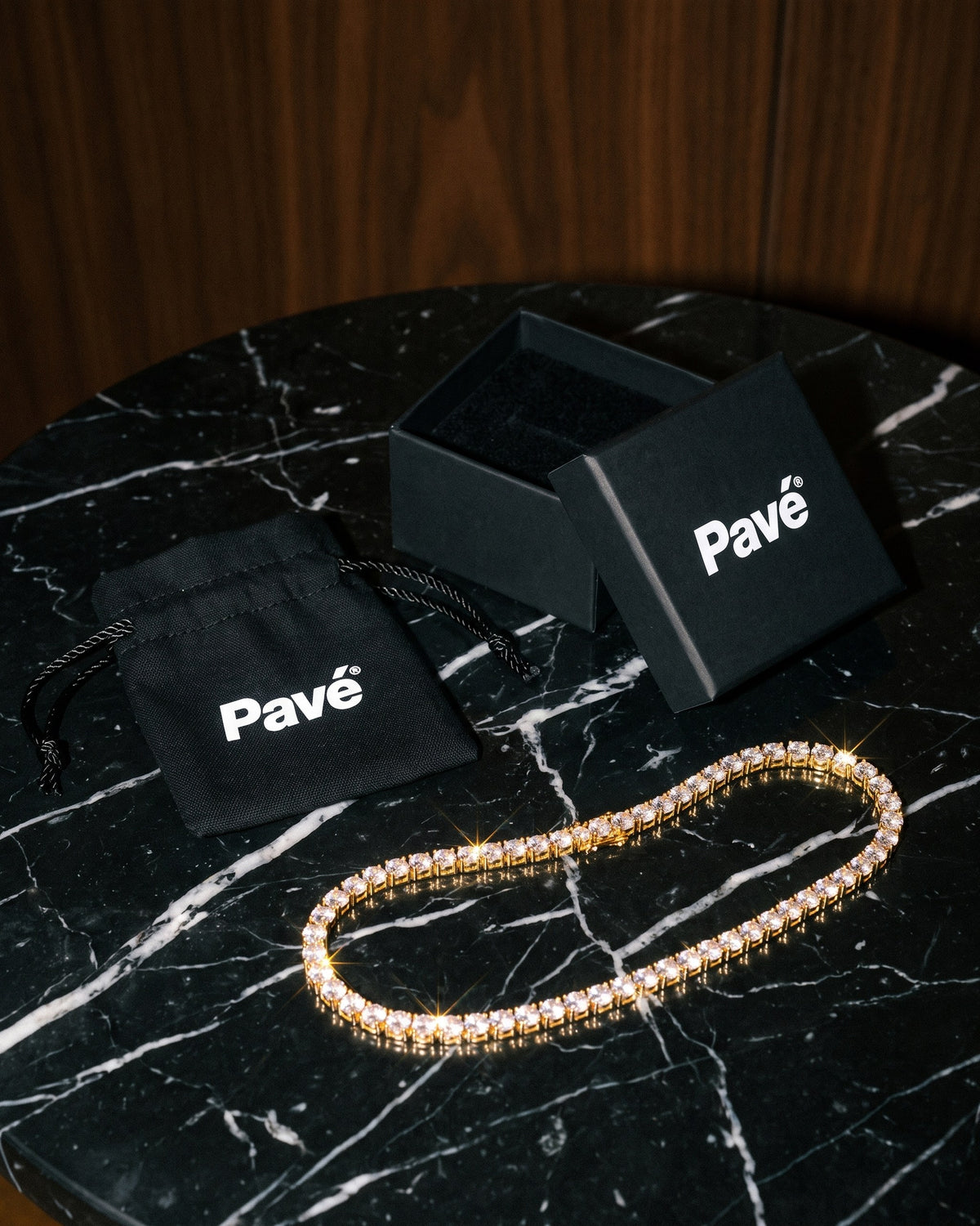 Tennis Chain 5mm Gold packaging