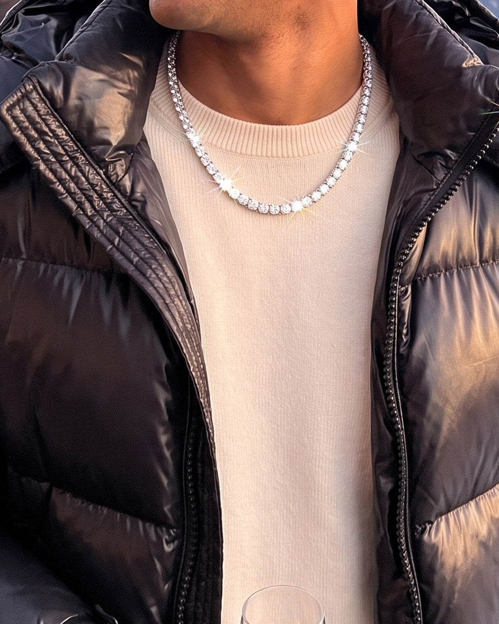 Tennis Chain 5mm White lifestyle